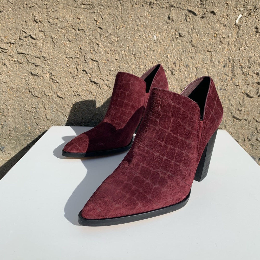 Burgundy Block Heel Vince Camuto Shoes
